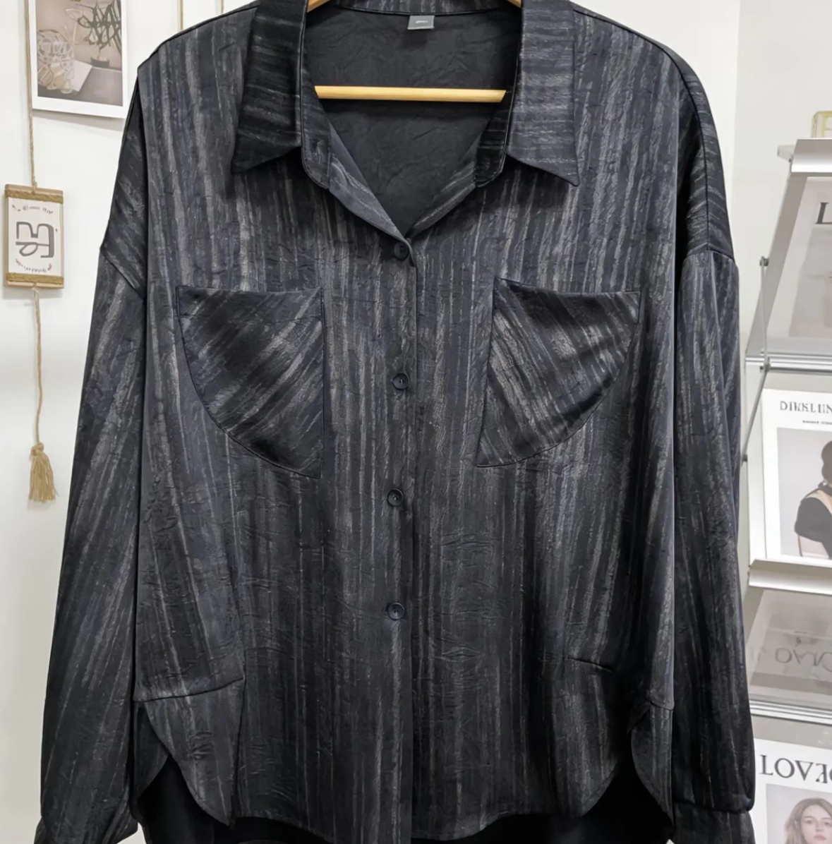 Fashionable design, loose and slimming women's versatile shirt top