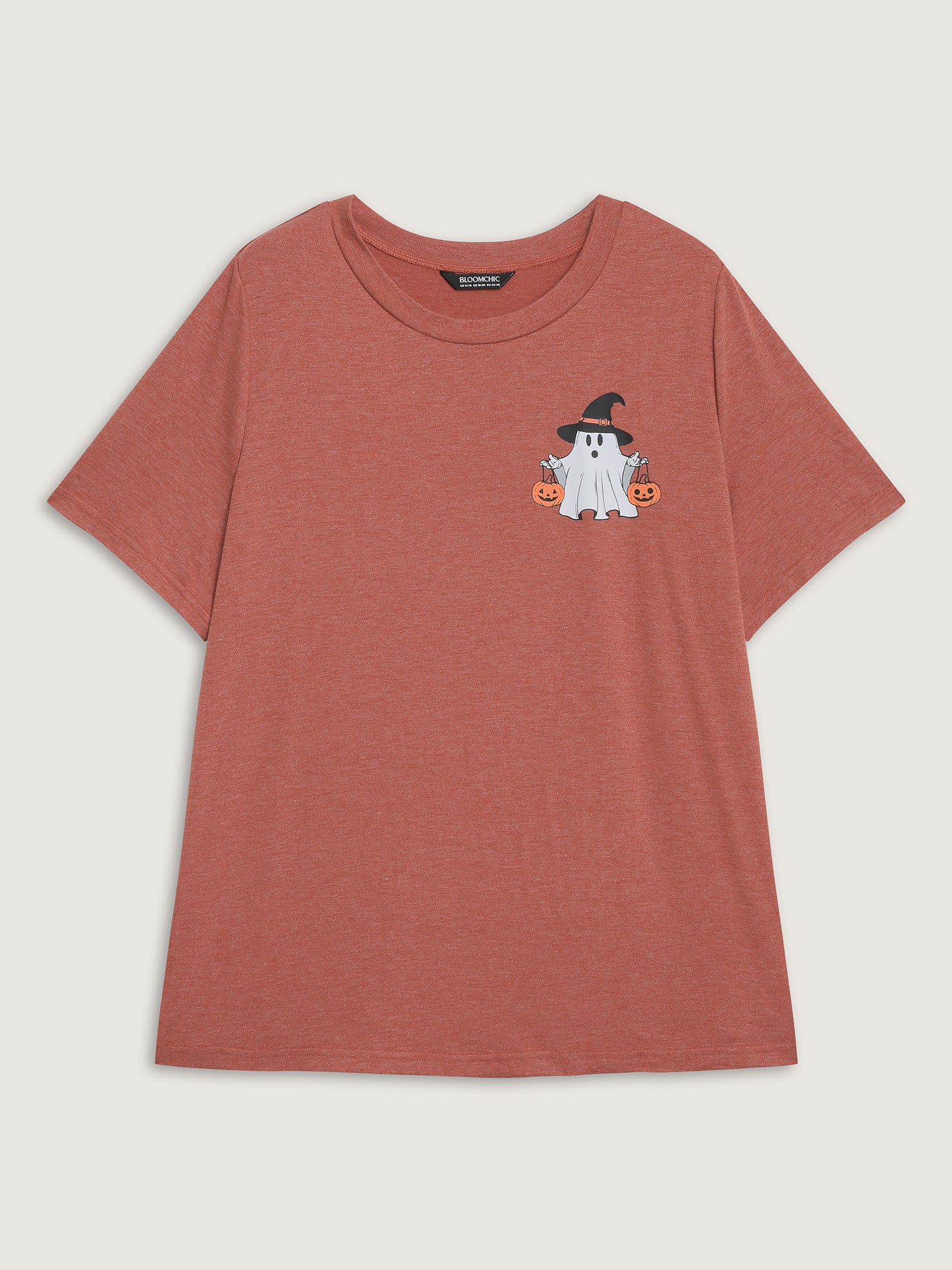 Boo Crew Halloween Round Neck T-Shirt