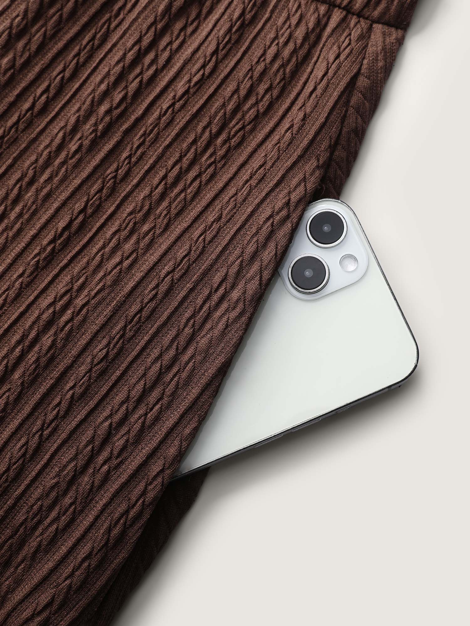 Cable Knit Double Decorative Button Knee-Length Dress