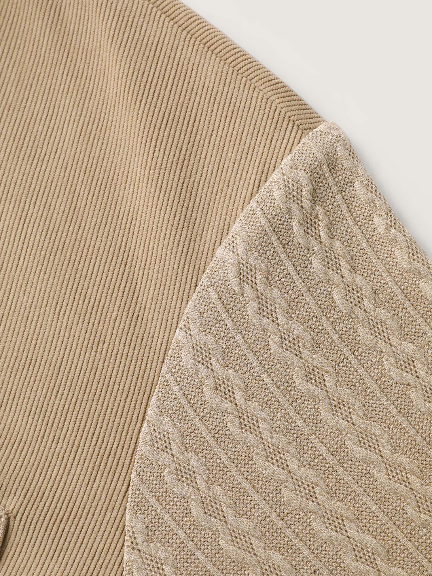 High-Low Hem Color Contrast Jacket