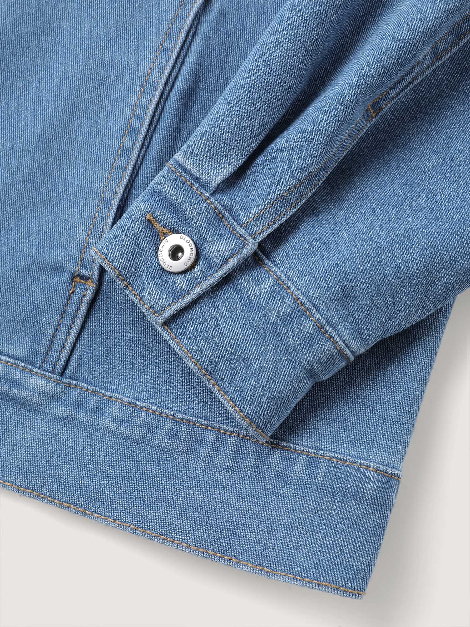 Supersoft Chest Flaps Button-Down Denim Jacket