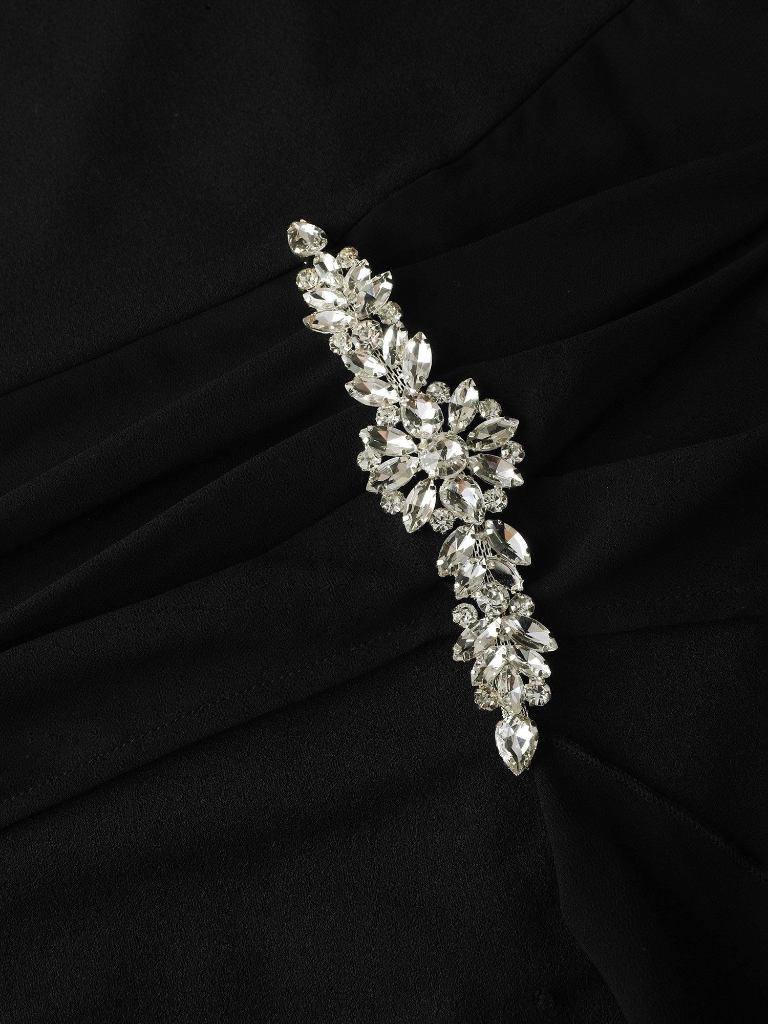 Ruched Waist Detail Sheath Midi Dress