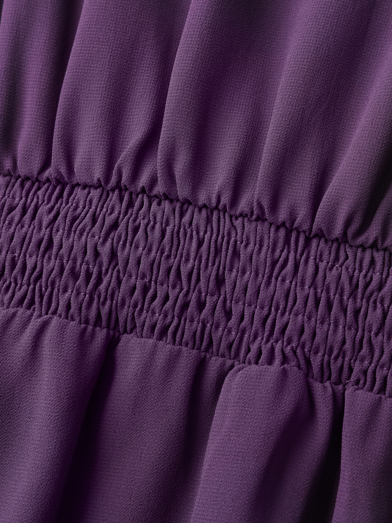 Wrap Neck Flowy Sleeve Sheer Midi Dress