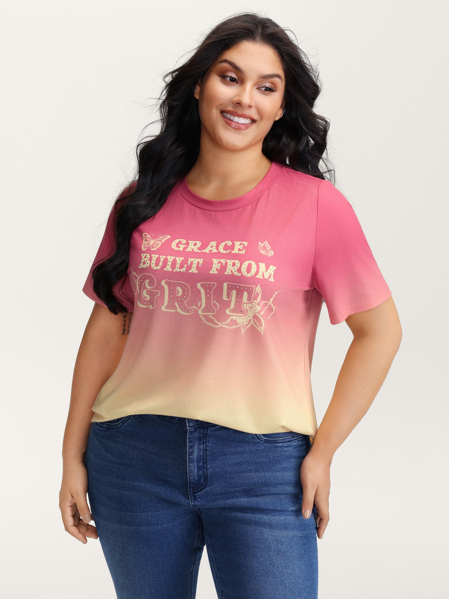 Supersoft Tie-Dye Gradient Graphic T-Shirt