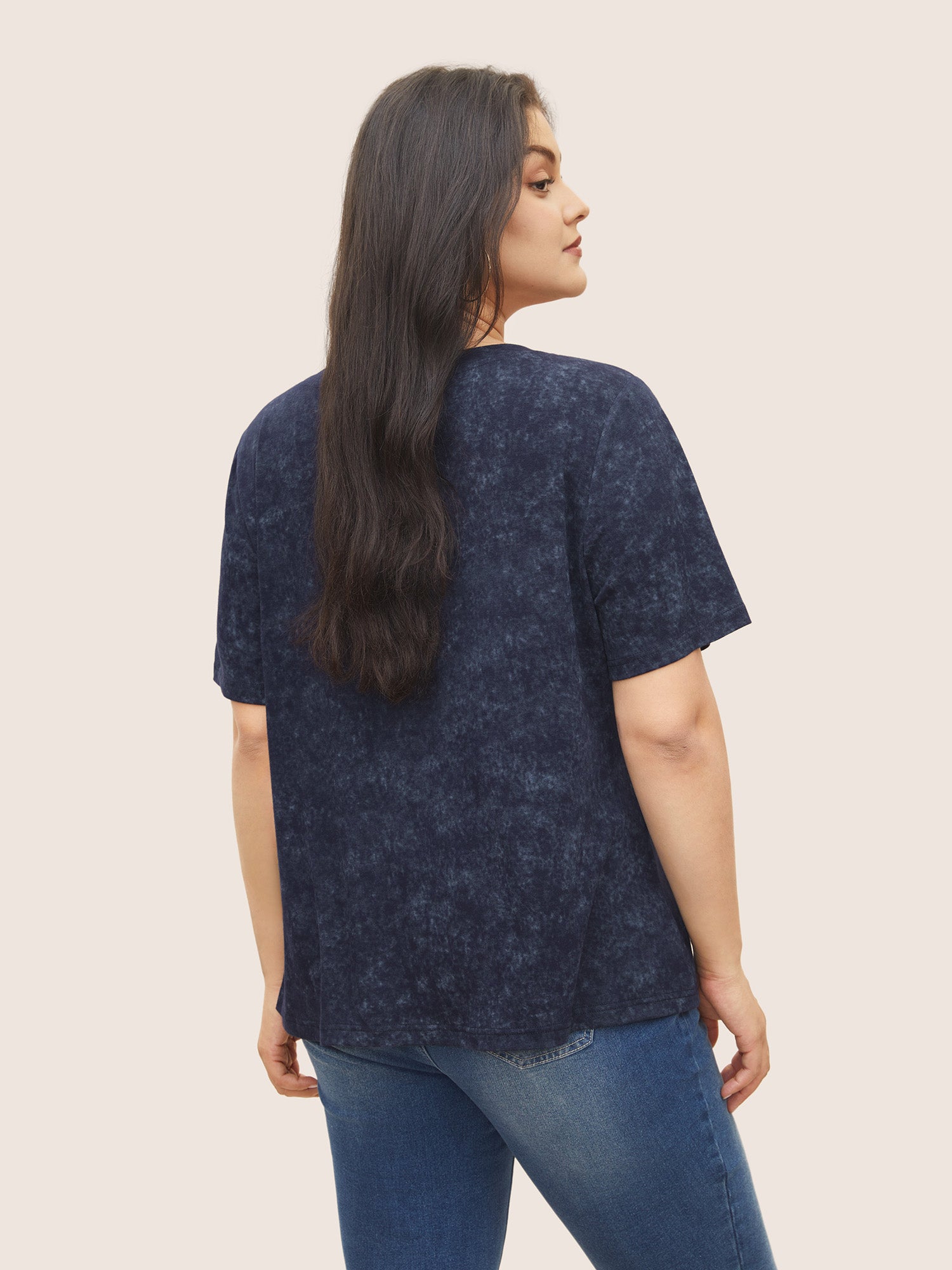 Vintage City Print Crew Neck T-shirt