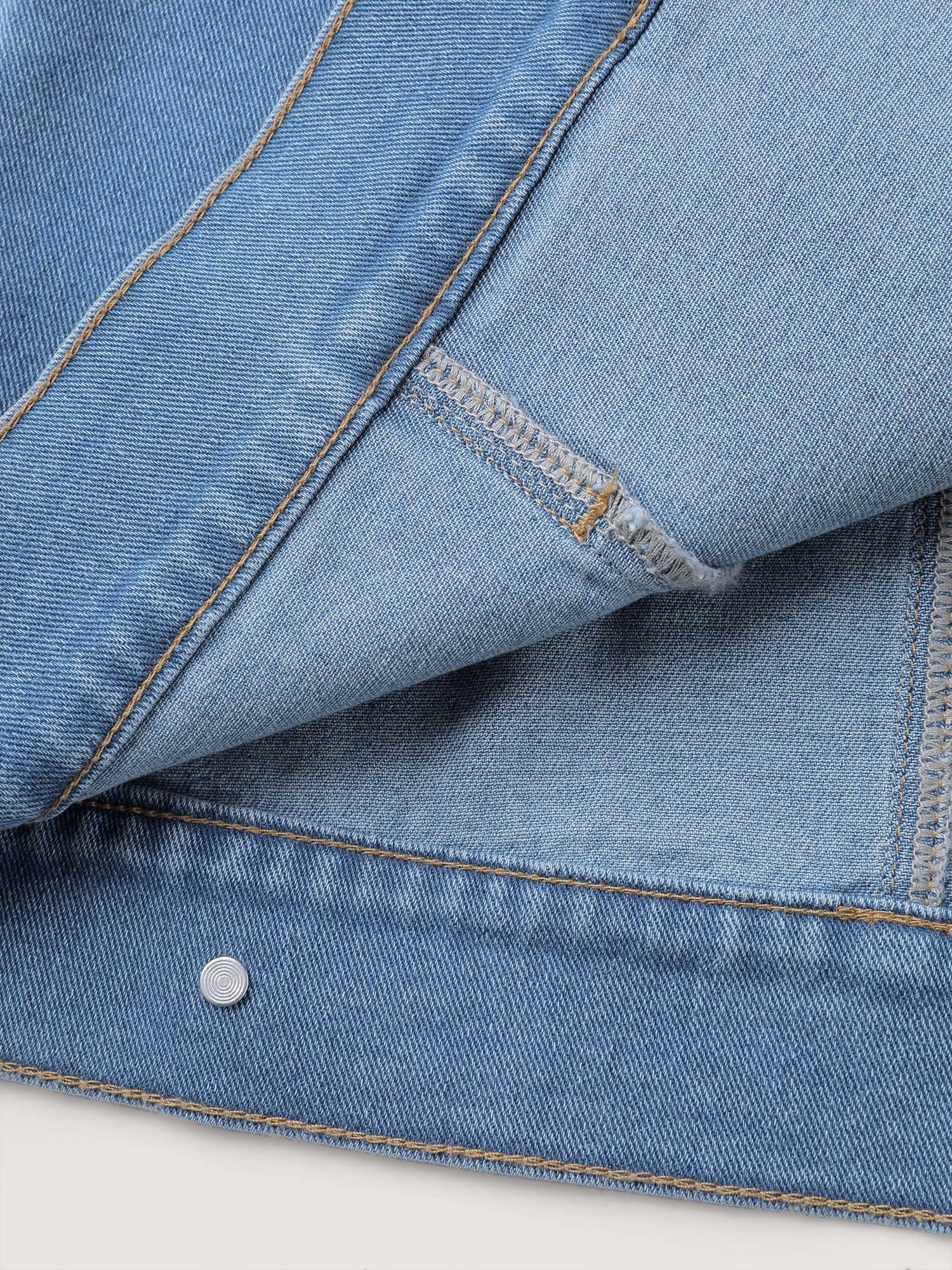 Supersoft Chest Flaps Button-Down Denim Jacket