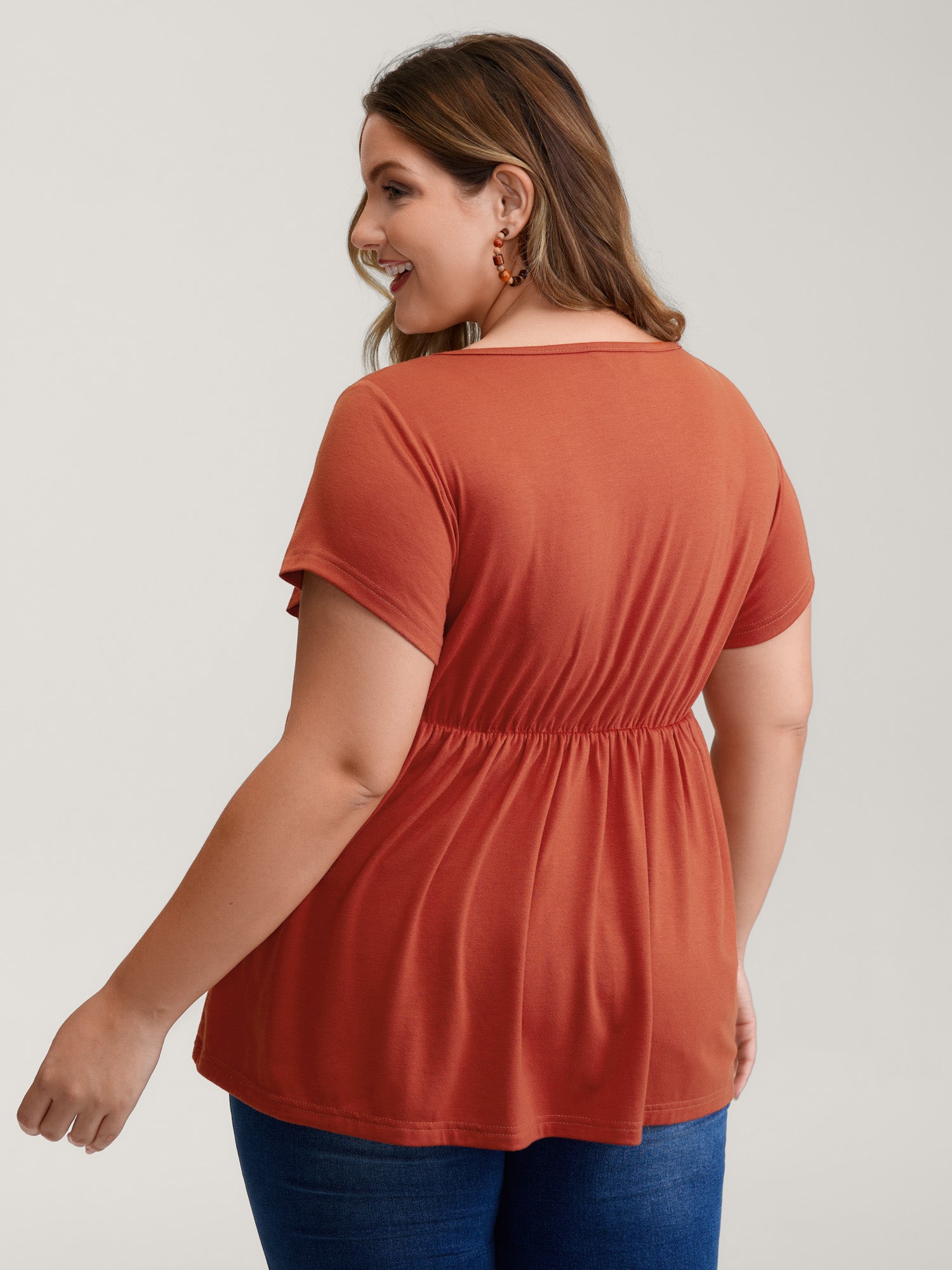 Color Floral Embroidery Lace Knit Top