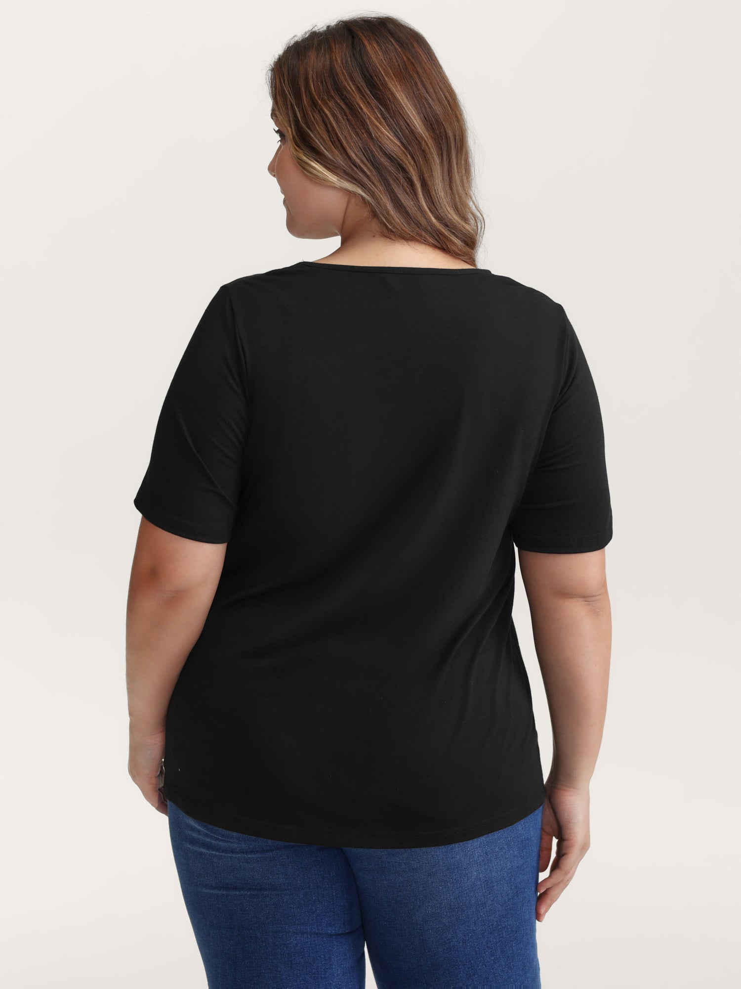 Trick or BloomChic Crossover Neck-Tie T-Shirt