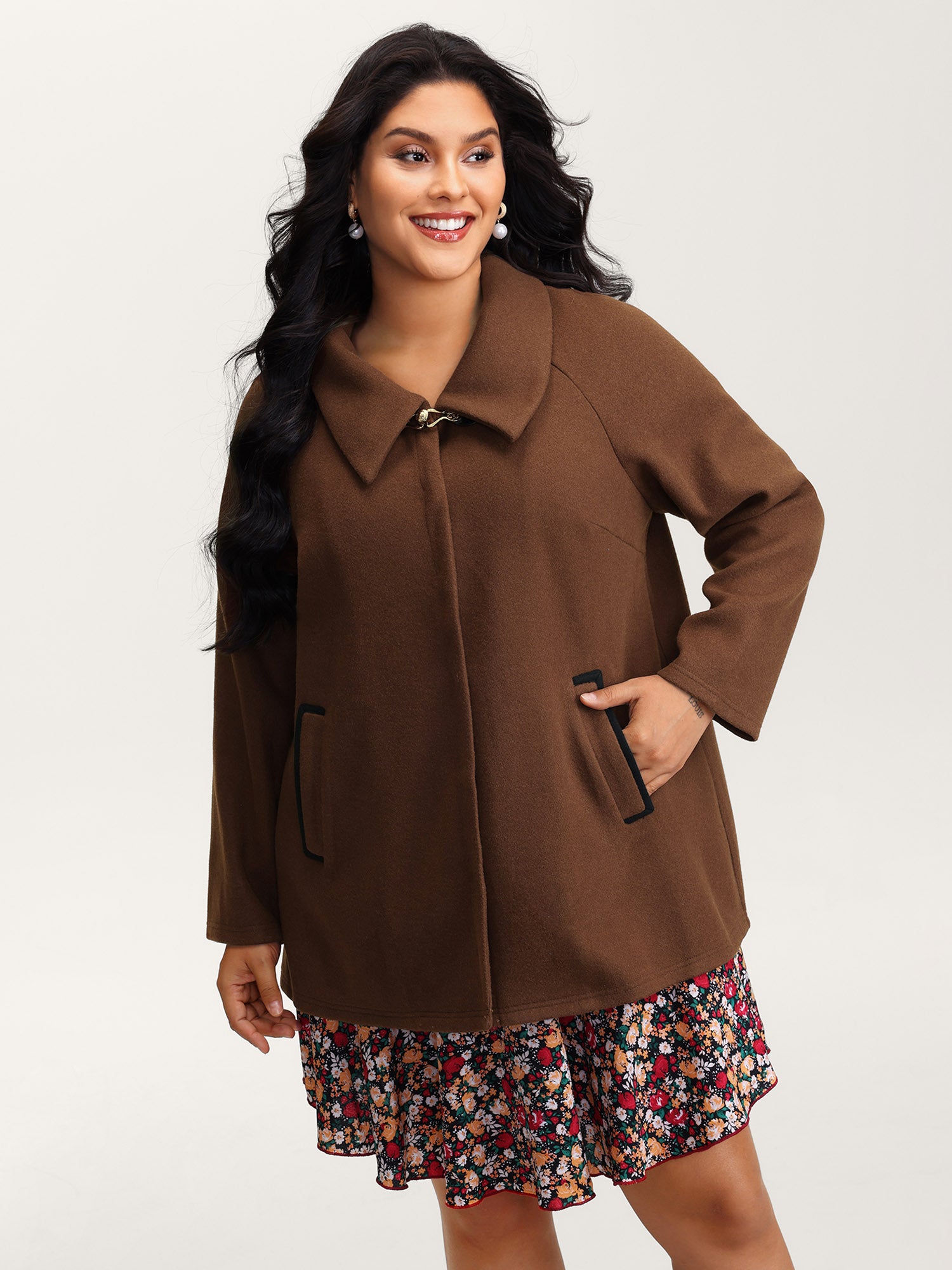 Metal Detail Pockets Jacket