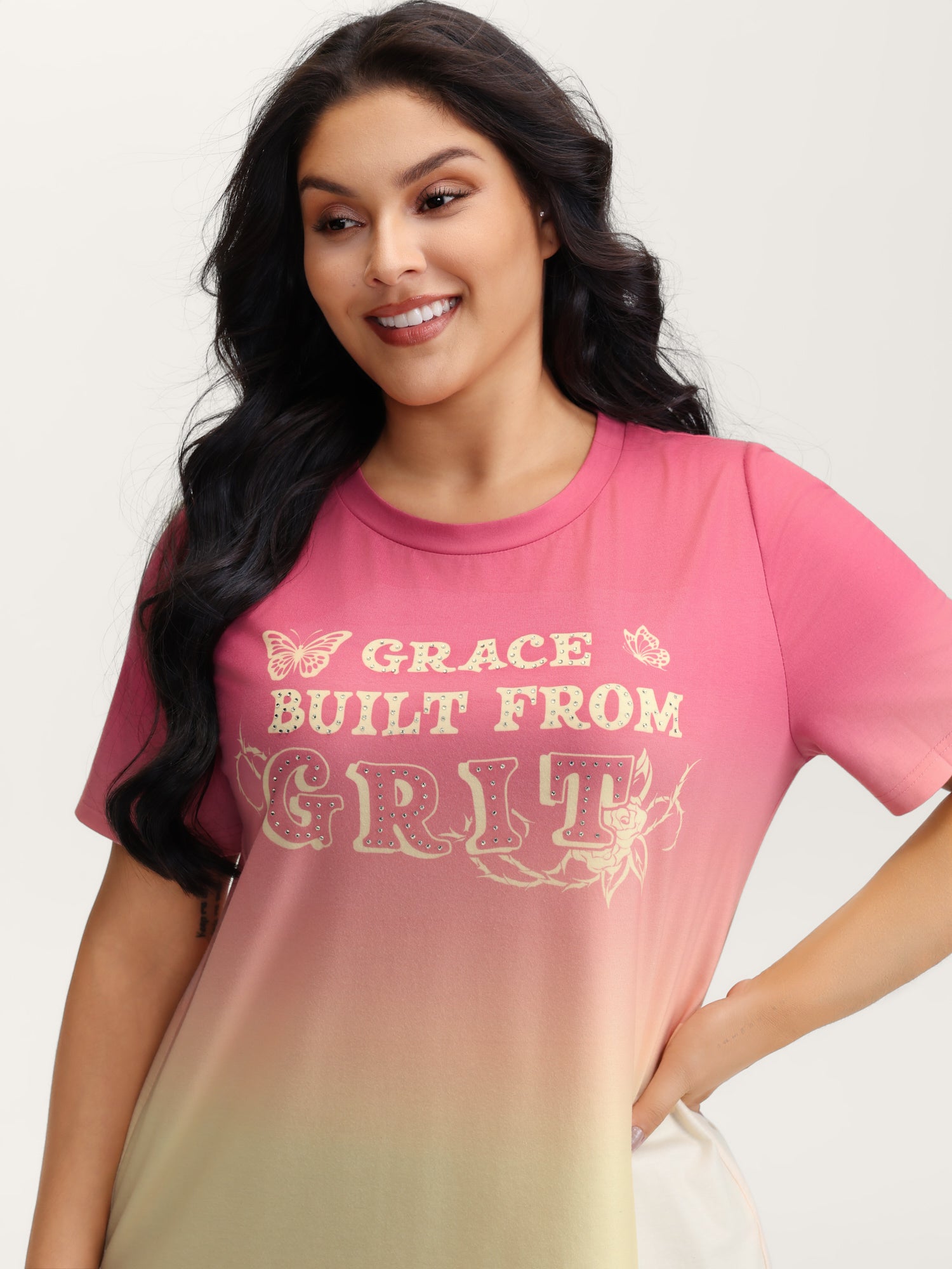 Supersoft Tie-Dye Gradient Graphic T-Shirt