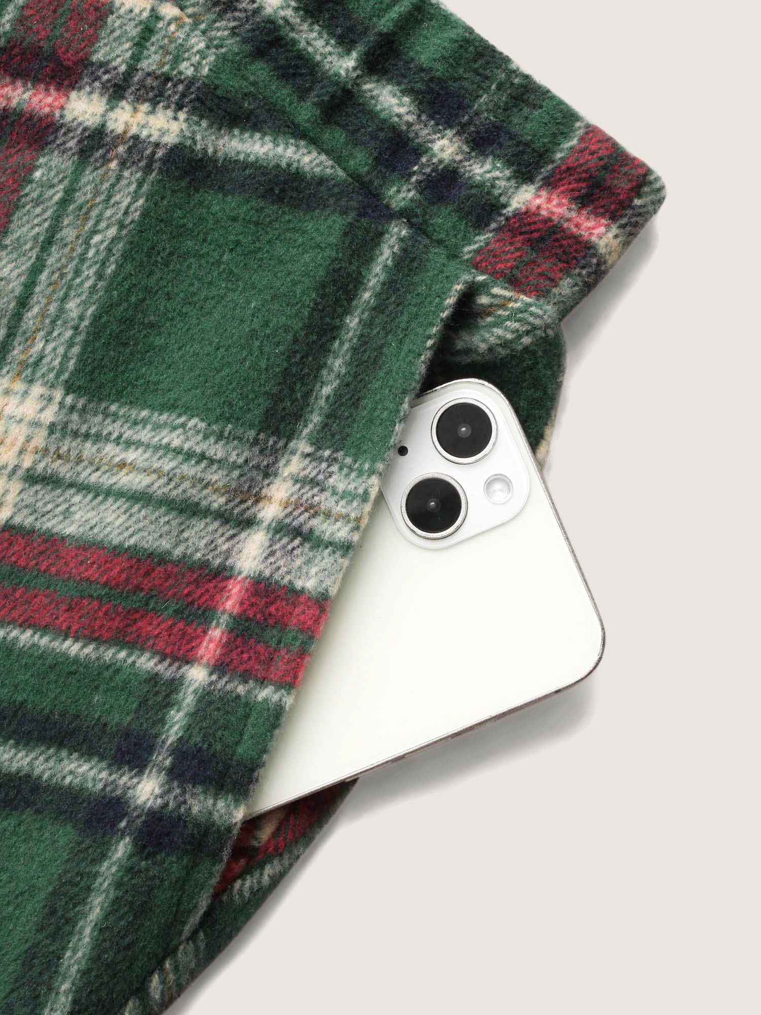 Plaid Pattern Elastic Waist A-line Mini Skirt