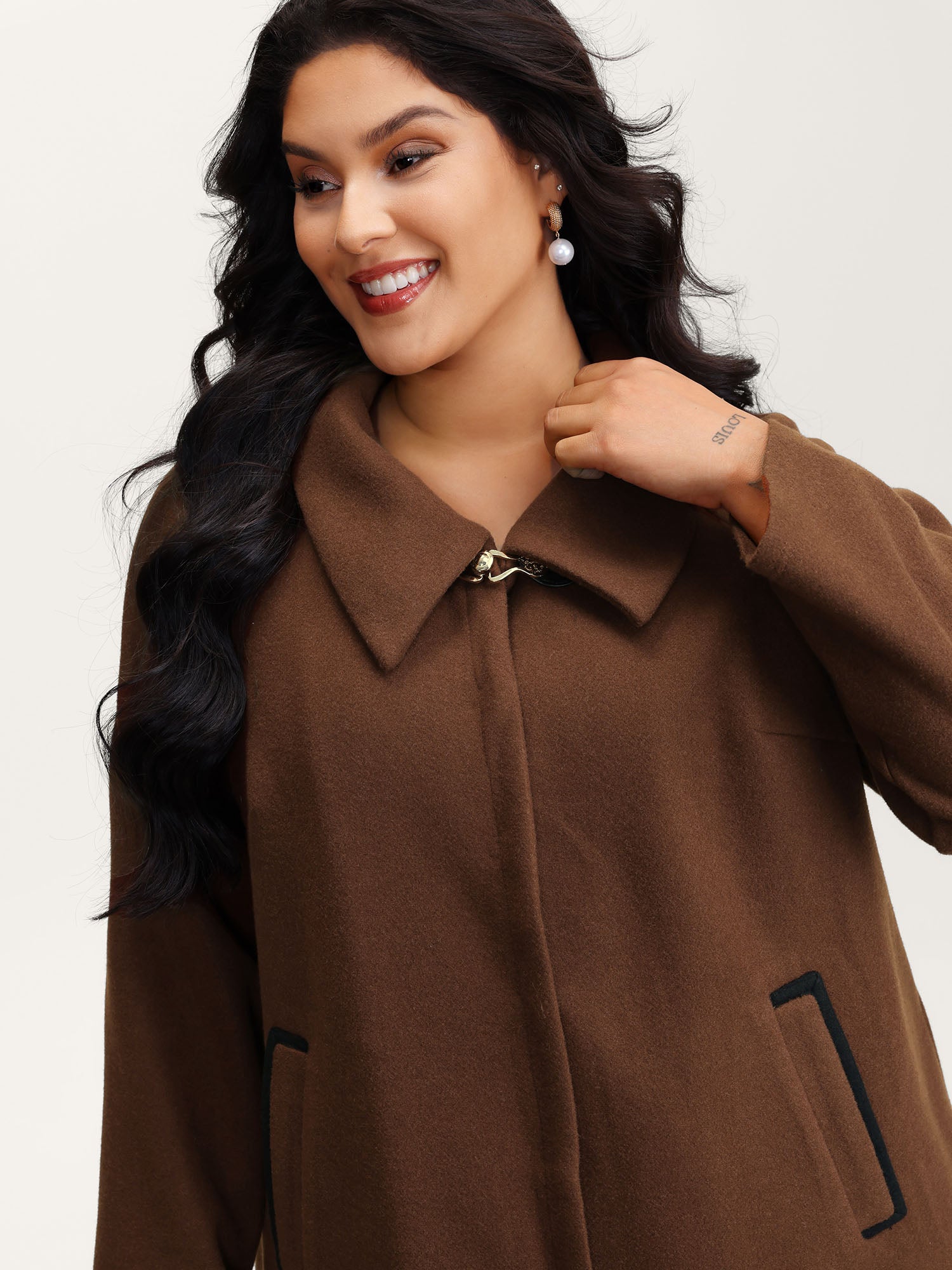 Metal Detail Pockets Jacket