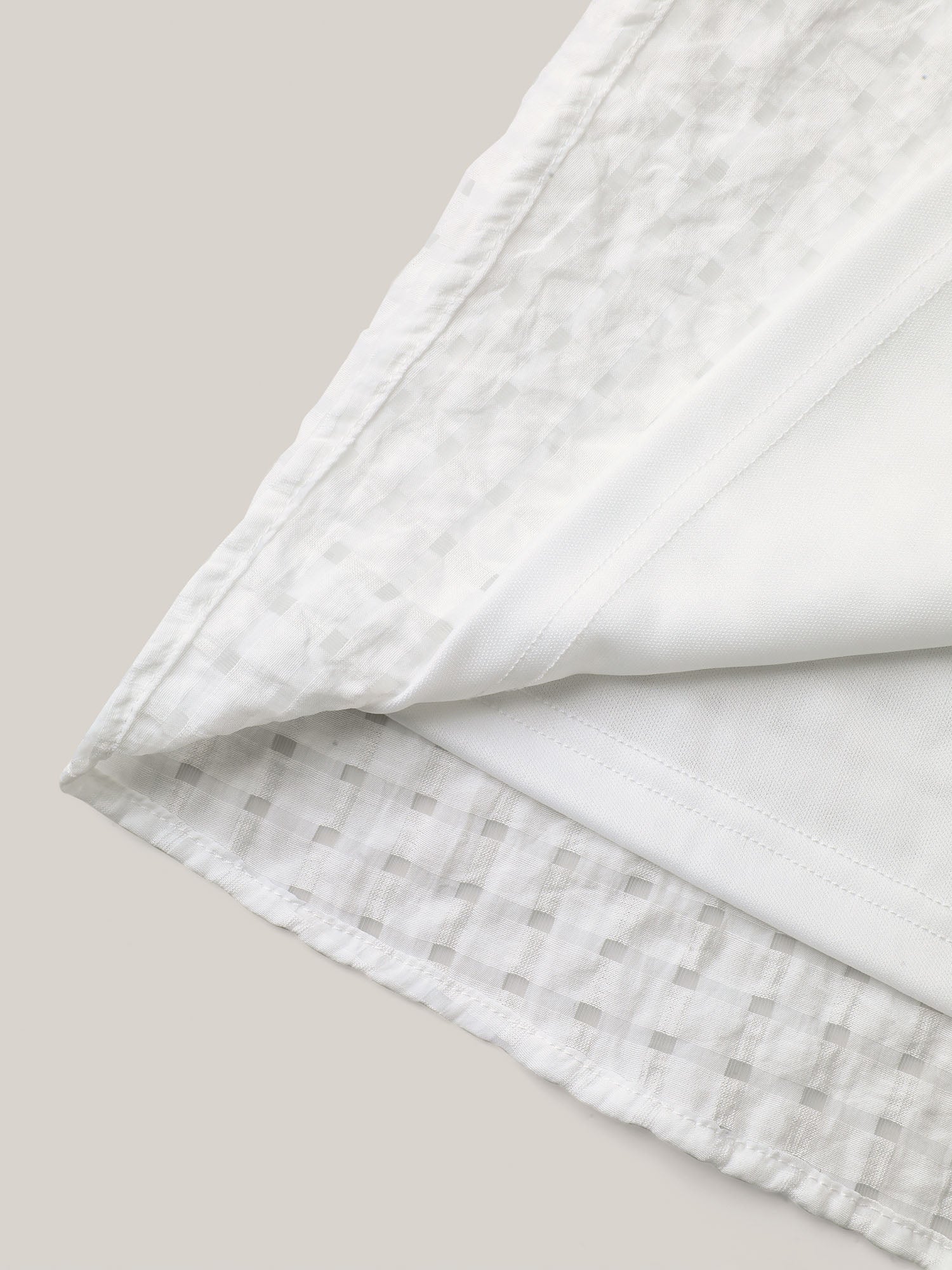 Textured Sheer Lined Flutter Sleeve Blouse