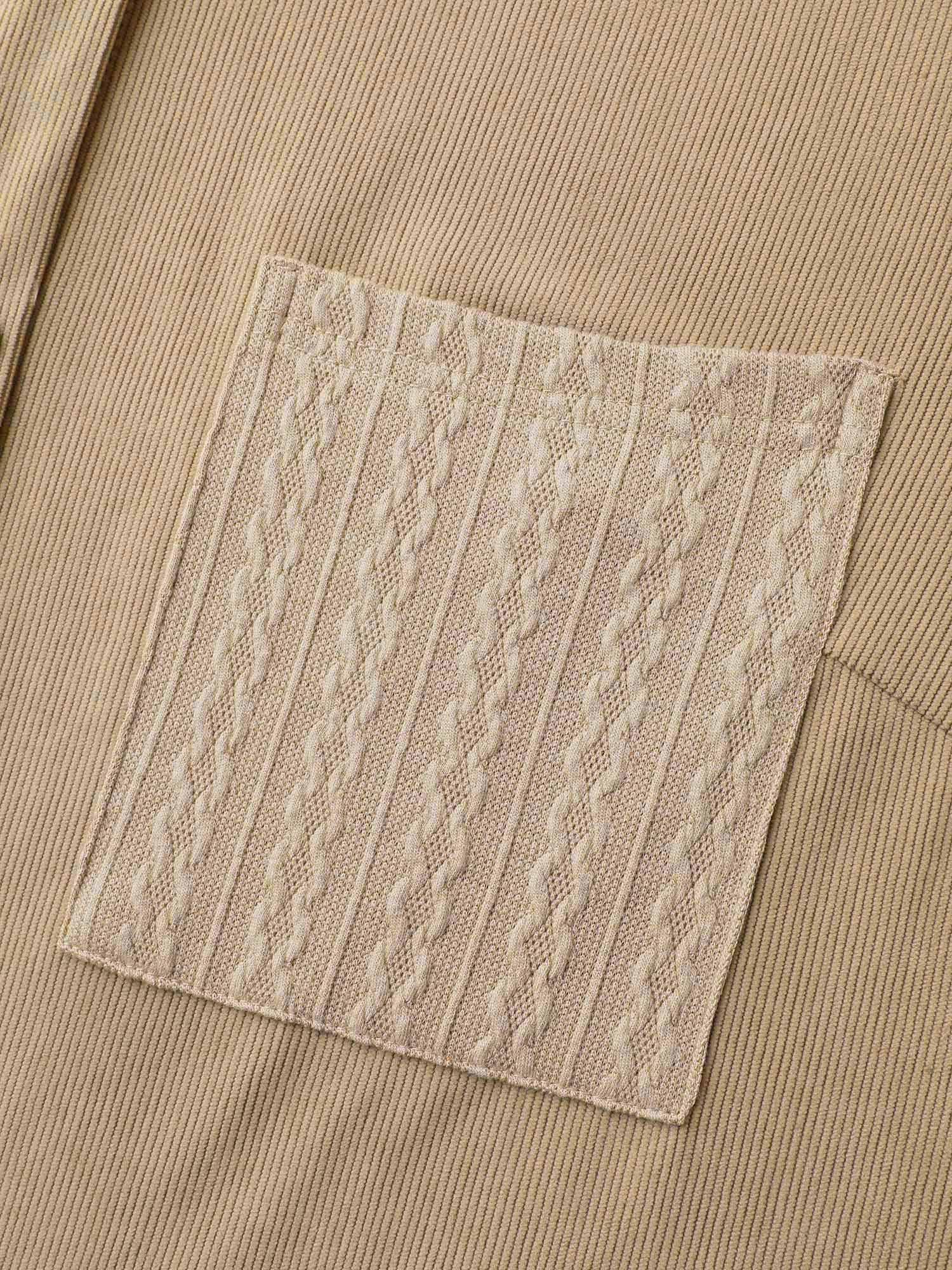 High-Low Hem Color Contrast Jacket